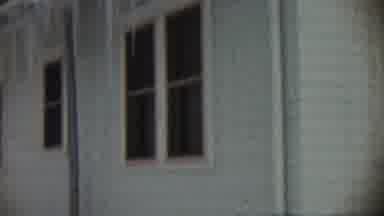Chadron Nebraska (1959): Snowflakes Hang On The Roof