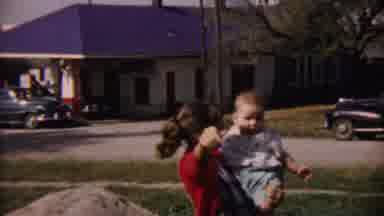 Cheyenne County Kansas (1959): A Group Of Children Are Playing In The Park With