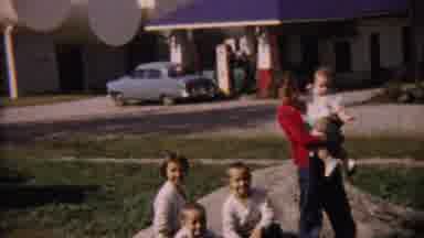 Cheyenne County Kansas (1959): Five Children Wearing White And Red Posing For
