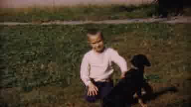 Cheyenne County Kansas (1959): Family Puppy Grass Gathering