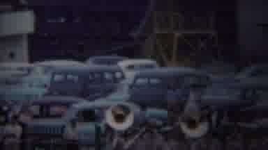 Yokohama Japan (1954): Cars And Men In Uniforms Playing Their Trumpets In Front Of