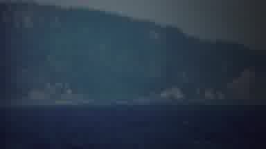 Yokohama Japan (1954): Brother and His Younger Sister Look The Beautiful Mountains