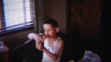 South Bend Indiana (1958): A Boy Was Playing And Enjoying His Holidays Are Nice To