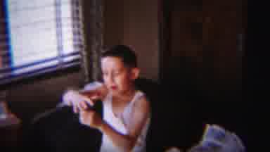 South Bend Indiana (1958): Young Happy Boy Prepares For A New Day