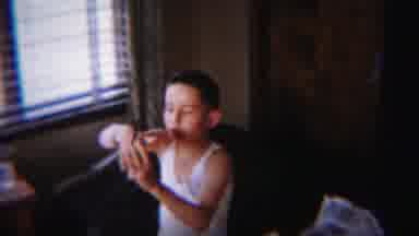 South Bend Indiana (1958): A Boy Enjoys The Game Play In His Own Way Around The