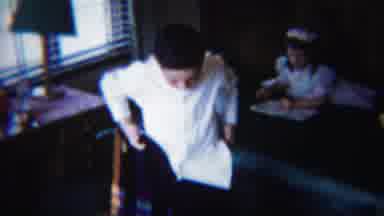 South Bend Indiana (1958): A Small Boy Dress The School And Moving To Have Inside