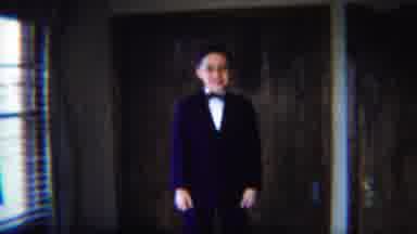 South Bend Indiana (1958): Child In A Suit Tap Dancing His Bedroom While His