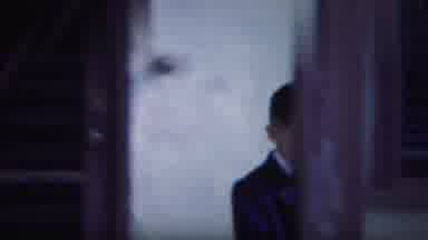South Bend Indiana (1958): Little Boy In Suit Walking Outside In The Yard And