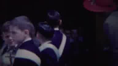 South Bend Indiana (1958): A School Boy Was Try Happy To See Around To See The