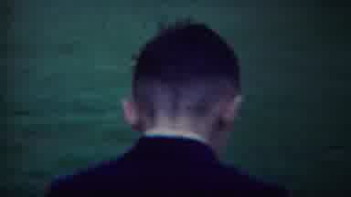 South Bend Indiana (1958): Creepy Little Boy Dressed Nicely Walking In Graveyard