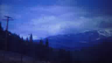 Yellowstone Wyoming (1967): Blue Clear Sky And Mountains