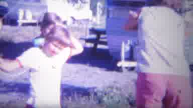 Yellowstone Wyoming (1967): Woman With Children In Trailer Park