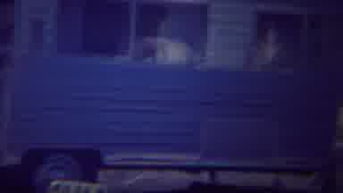 Yellowstone Wyoming (1967): A Small Travel Trailer With Windows And Doors Open Is
