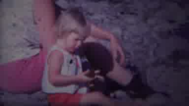 Yellowstone Wyoming (1967): A Baby Was Playing With The Family Members With The
