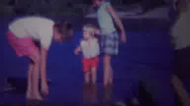 Yellowstone Wyoming (1967): Boys Playing By The Water Skipping Rock