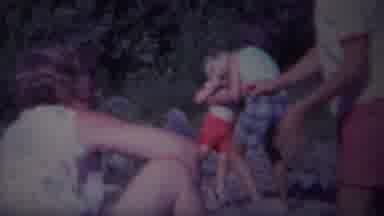 Yellowstone Wyoming (1967): Family Gathered Outdoors