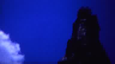 Yellowstone Wyoming (1967): In The Dark And Blue Night A Threading Peaks Is Rising