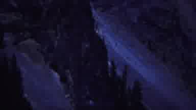 Yellowstone Wyoming (1967): A Nighttime View of The Mountain Inside The National