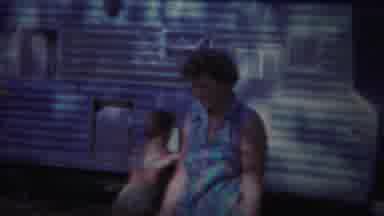 Yellowstone Wyoming (1967): A Lady Enjoys The And Watching Their Kids Playing
