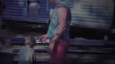 Yellowstone Wyoming (1967): Cute Little Toddler Climbs The Table
