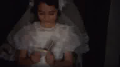 Westville New Jersey (1951): Young Girl In White Dress Reads Her Bible