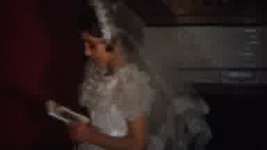 Westville New Jersey (1951): Young Girl Walking Back And Forth While Reading Her