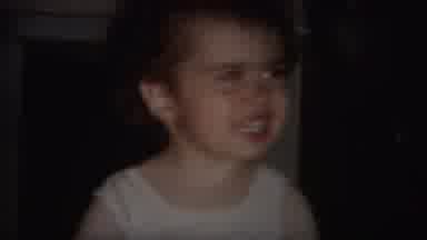Westville New Jersey (1951): Cute Little Girl Feeling Uncomfortable