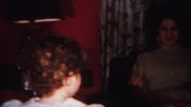 Westville New Jersey (1951): Little Girl In White Dress With Bow Getting A Present