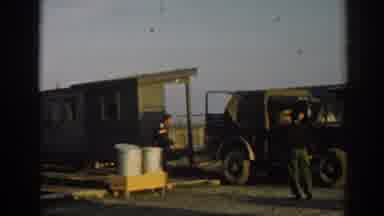 Ephesus Turkey (1962): Moving Out A Small Green Wood House With A Jeep