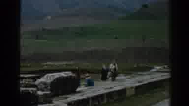 Ephesus Turkey (1962): People Enjoying The View In The Countryside During A Cold