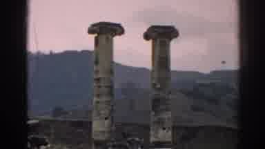 Ephesus Turkey (1962): Camera Slowly Pans Over Two Shots Of Ancient Ruins In