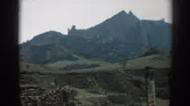 Ephesus Turkey (1962): View Of Green Tree Covered Hills On A Cloudy Day