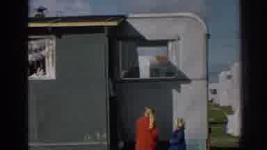 Ephesus Turkey (1962): A Group Of Children Enter A House Or Mobile Home