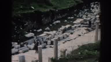 Ephesus Turkey (1962): Small Group Of People Exploring Ancient Ruins During The