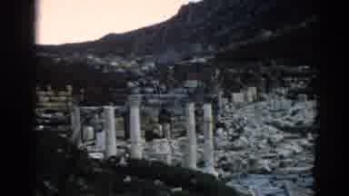 EPHESUS TURKEY-1962: Ancient Ruins With Crumbling Columns And Stone Debris