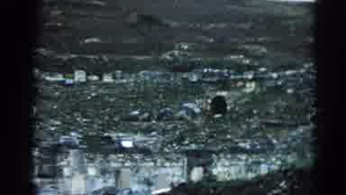 Ephesus Turkey (1962): Green Mountain With Disheveled Building And No People In