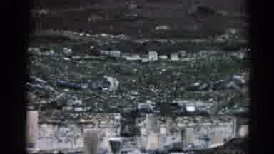 Ephesus Turkey (1962): View Of Grey Mountainside Cemetery Headstones On A Cloudy