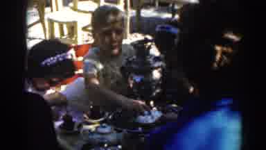 Ephesus Turkey (1962): Family With Children Sitting Around Table Partaking Of A