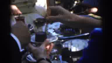 Ephesus Turkey (1962): Man In A Blue Shirt Pouring Coffee For Group Of Friends