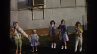 Ephesus Turkey (1962): People Gathered Filling Party Balloons
