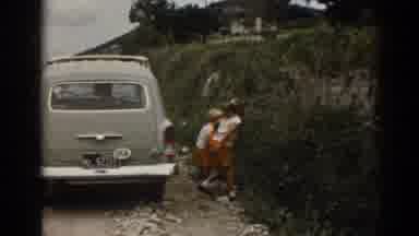 Ephesus Turkey (1962): Three Young Kids See Something In A Bush On The Side Of An