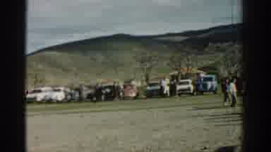 Izmir Turkey (1962): A Row Of Vehicles Backed Up To The View Of A Beautiful