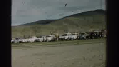 Izmir Turkey (1962): Seven White Cars Parked In A Row On A Clear Day