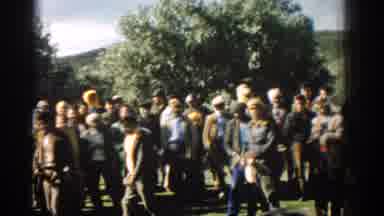 Izmir Turkey (1962): Old Film Showing A Lot Of People Celebrating Something And A