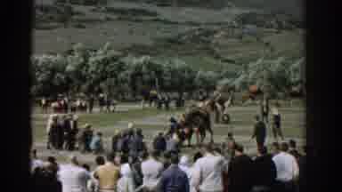 Izmir Turkey (1962): Audience Surrounded By Camel That Becomes Unhappy As It Gets