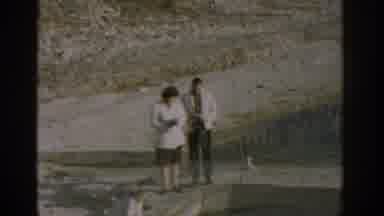 Izmir Turkey (1962): Couples And Kids Near Natural Water And Bridge