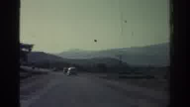 Rhodes Greece (1962): A Rugged Mountain Road Being Traversed By Some Old Cars