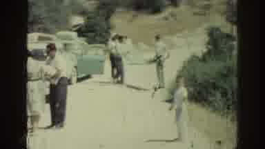 Rhodes Greece (1962): Waffle Being Made Into A Delicious Breakfast Meal For