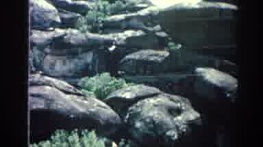 RHODES GREECE-1962: Rocky Enclosure For Animals In A Zoo