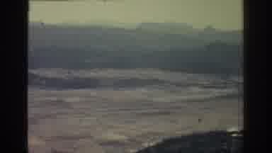 Rhodes Greece (1962): View Of Mountains And Tan Fields On A Cloudy Day